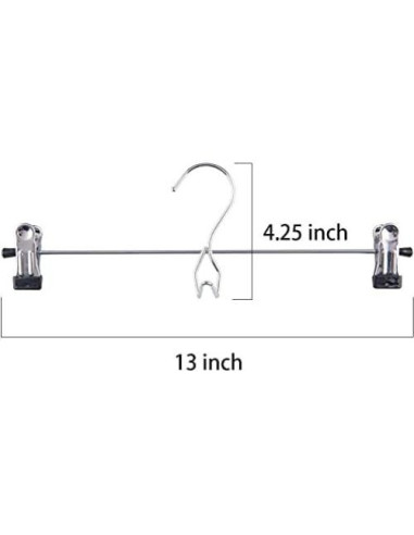 Perchas Apilables Tosnail 15 Piezas con Clips Antideslizantes