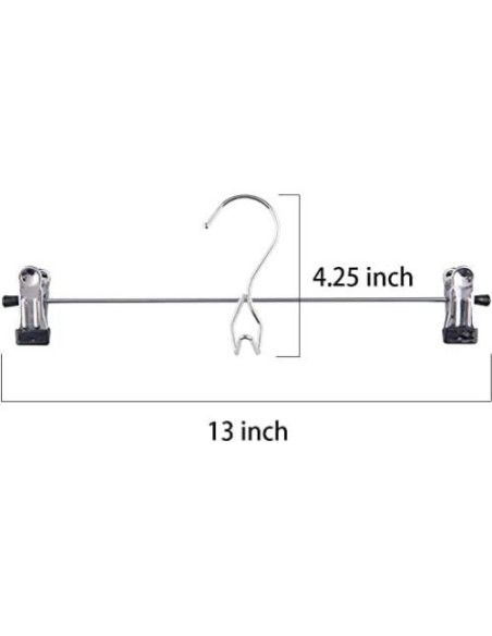 Perchas Apilables Tosnail 15 Piezas con Clips Antideslizantes