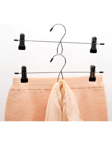 Perchas Apilables Tosnail 15 Piezas con Clips Antideslizantes