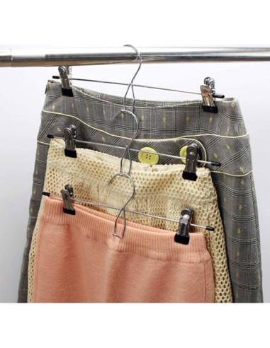 Perchas Apilables Tosnail 15 Piezas con Clips Antideslizantes