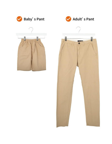 Perchas de Madera Amazon Basics con Clips - Blanco, Paquete de 10