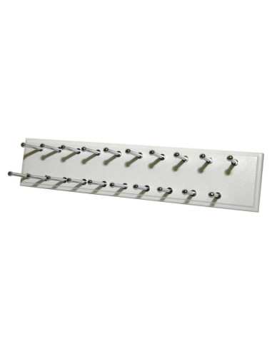 Soporte deslizante para corbatas Easy Track RA1200, 20 ganchos, blanco