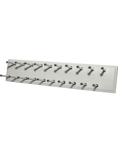 Soporte deslizante para corbatas Easy Track RA1200, 20 ganchos, blanco 2