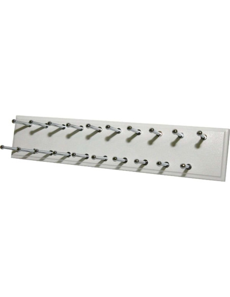 Soporte deslizante para corbatas Easy Track RA1200, 20 ganchos, blanco