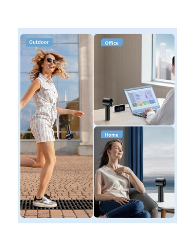 Ventilador Portátil de Mano coldSky YF09, Batería 4000mAh, 5 Velocidades
