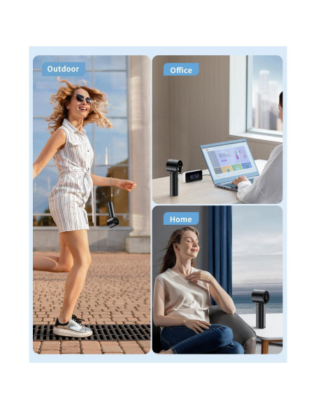 Ventilador Portátil de Mano coldSky YF09, Batería 4000mAh, 5 Velocidades
