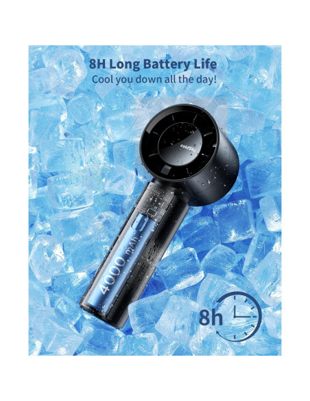 Ventilador Portátil de Mano coldSky YF09, Batería 4000mAh, 5 Velocidades