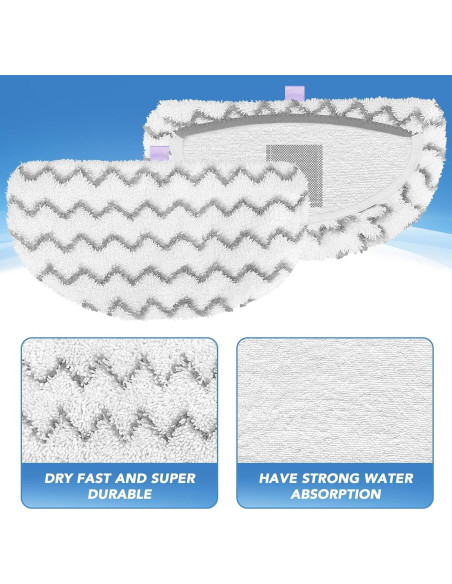 Paños de Reemplazo Tidy Monster para Mop de Vapor Bissell 4 Unidades