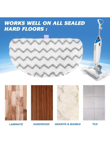 Paños de Reemplazo Tidy Monster para Mop de Vapor Bissell 4 Unidades