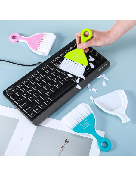 Juego de Mini Recogedor y Escoba Gjinxi 3 Pcs Colores