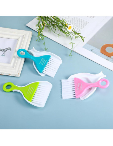 Juego de Mini Recogedor y Escoba Gjinxi 3 Pcs Colores