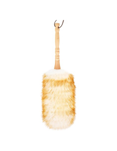Plumero de lana de cordero FeelfunFeather 49 cm con mango de madera