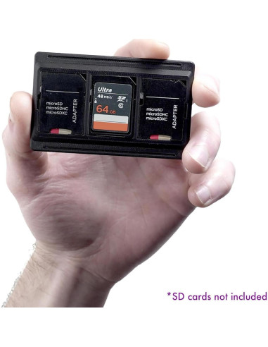 Funda Minimalista para 3 Tarjetas SD - Protector EDC Unisex