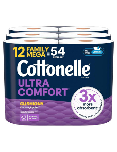 Papel Higiénico Cottonelle Ultra Comfort 12 Rollos Mega Familia