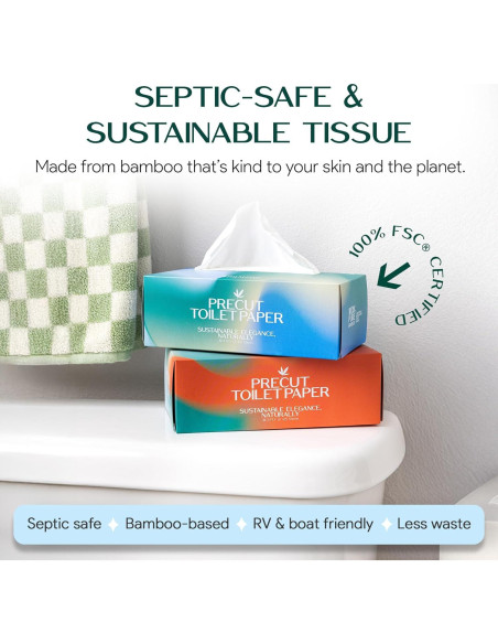 Papel Higiénico de Bambú Palm Naki - 3 Capas, 375 Hojas