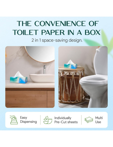 Papel Higiénico de Bambú Palm Naki - 3 Capas, 375 Hojas