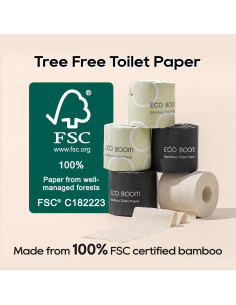 Papel Higiénico ECO BOOM 100% Bambú 3 Capas 48 Rollos 2