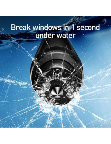 Martillo de Seguridad ACEBON 2 en 1 Rompe Ventanas y Cortador