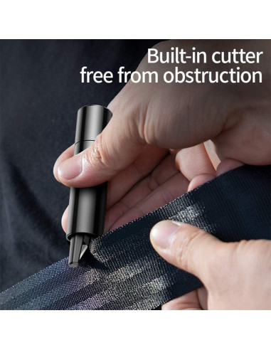 Martillo de Seguridad ACEBON 2 en 1 Rompe Ventanas y Cortador