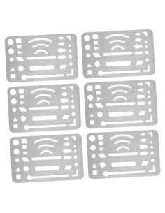 Escudos de Borrado de Acero Inoxidable NUOBESTY 6 Piezas