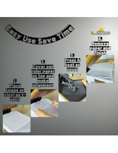 Guía de Regla A3 para Camisetas SANSHARE - 20 Hojas Reutilizables 2