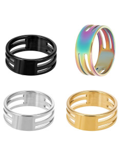 4 Piezas Abridor de Anillos de Salto Tweruna Metal Multicolor