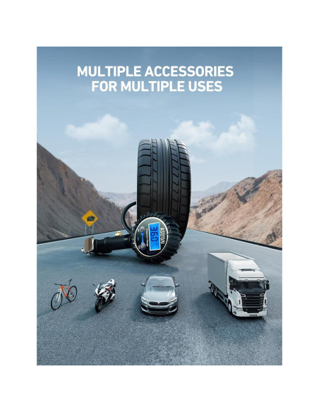 Medidor Digital de Presión de Neumáticos AstroAI 250 PSI
