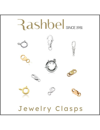 Canasta colgante 4 garras plata esterlina 925 8 mm - 3 Pcs