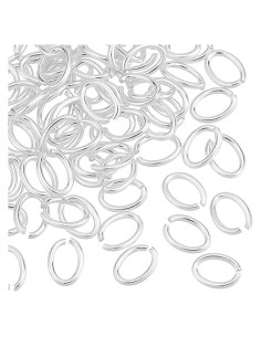 70 Anillos de Salto Abiertos Plata Esterlina 925 PH PandaHall