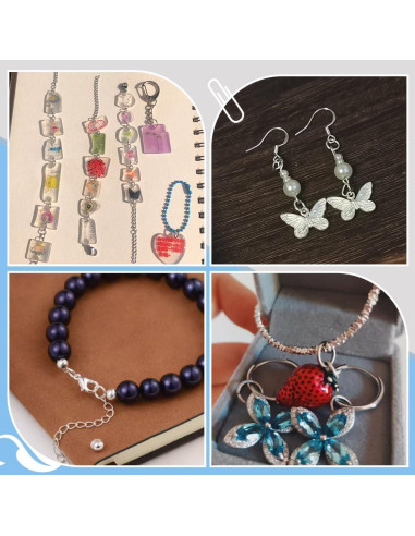 70 Anillos de Salto Abiertos Plata Esterlina 925 PH PandaHall