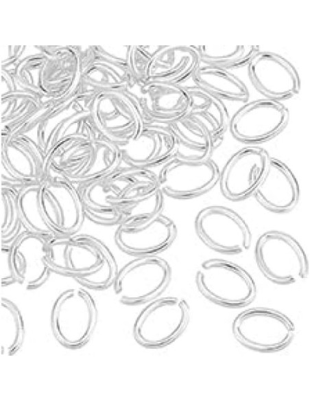 70 Anillos de Salto Abiertos Plata Esterlina 925 PH PandaHall