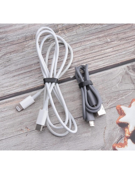 200 Bridas de Silicona Ruwado 12 mm para Organización de Cables 200 Bridas de Silicona Ruwado 12 mm para Organización de Cables