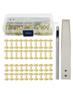 Kit de Remaches de Cobre Yosoo para Artesanías en Cuero