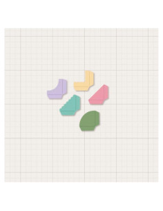 Troqueles de Esquina Craftelier - Set de 3 para Scrapbooking