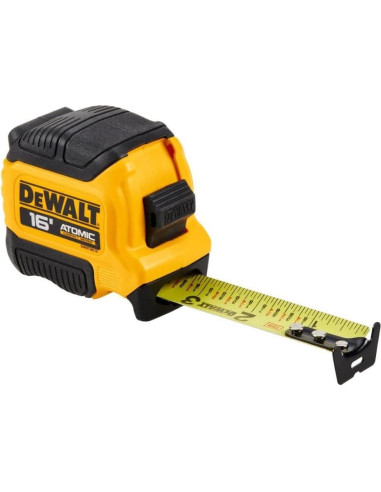 Cinta Métrica DEWALT Atomic Compact 4.9 m con Freno de Dedo