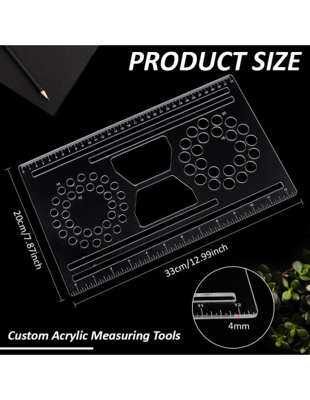 Tablero Organizador de Perlas Acrílico BENECREAT 33x20cm