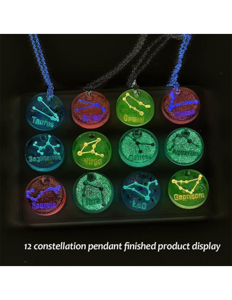 12 Moldes de Silicona para Joyería Zodiacal JEVLON - DIY