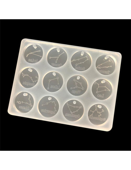 12 Moldes de Silicona para Joyería Zodiacal JEVLON - DIY