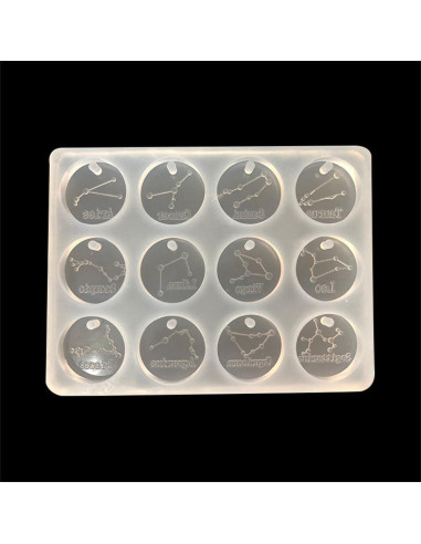12 Moldes de Silicona para Joyería Zodiacal JEVLON - DIY