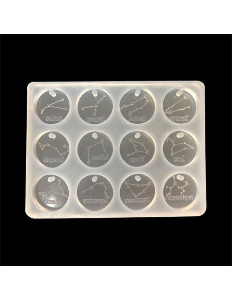 12 Moldes de Silicona para Joyería Zodiacal JEVLON - DIY