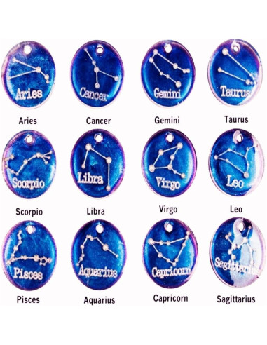 12 Moldes de Silicona para Joyería Zodiacal JEVLON - DIY