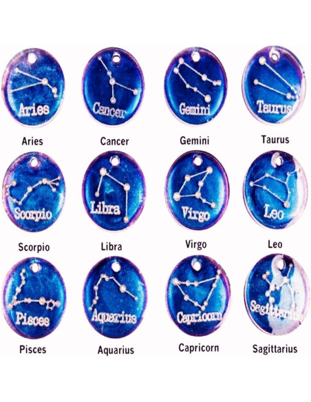 12 Moldes de Silicona para Joyería Zodiacal JEVLON - DIY