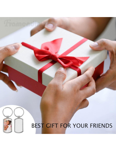 10 Llaveros Metálicos Rectangulares Blancos para Sublimación