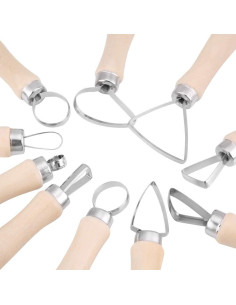 Set de Herramientas de Tallado en Arcilla 10 Piezas TOPINCN 2