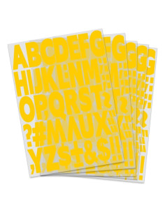 Carteles de Transferencia de Calor Yiootop 5 Hojas Letras 2"