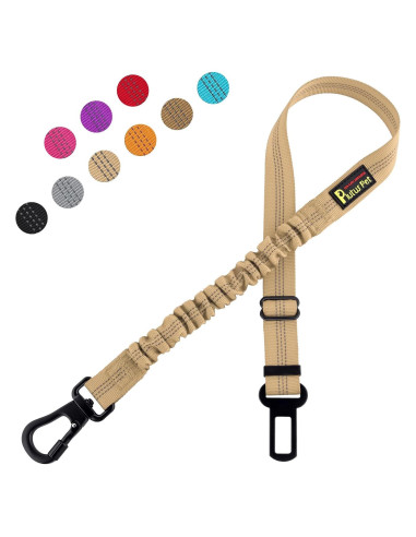 Cinturón de Seguridad para Perros Plutus Pet Ajustable Beige