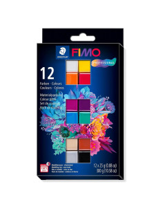 Arcilla de Modelado Horneable STAEDTLER FIMO 12 Colores 300g