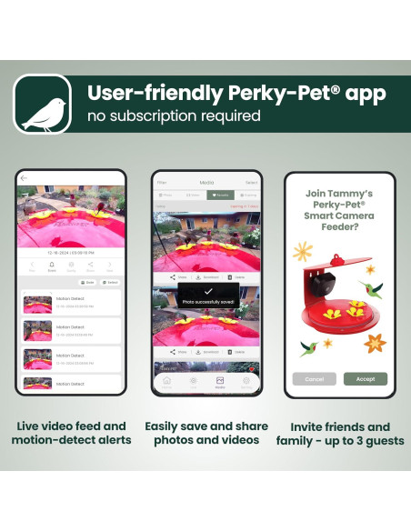 Alimentador de Colibríes Inteligente Perky-Pet con Cámara HD 20 oz