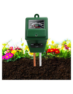 Medidor de Suelo 3 en 1 SSAWcasa pH/Humedad/Luz 32.9cm