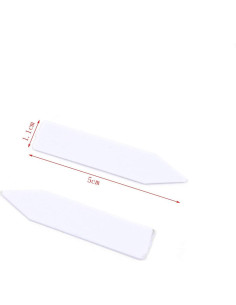 Etiquetas de Plantas Quluxe 100 Pcs PVC Reutilizables Blancas 2